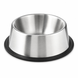 Stainless Steel Dog Bowl with Anti-Skid Rubber Base
